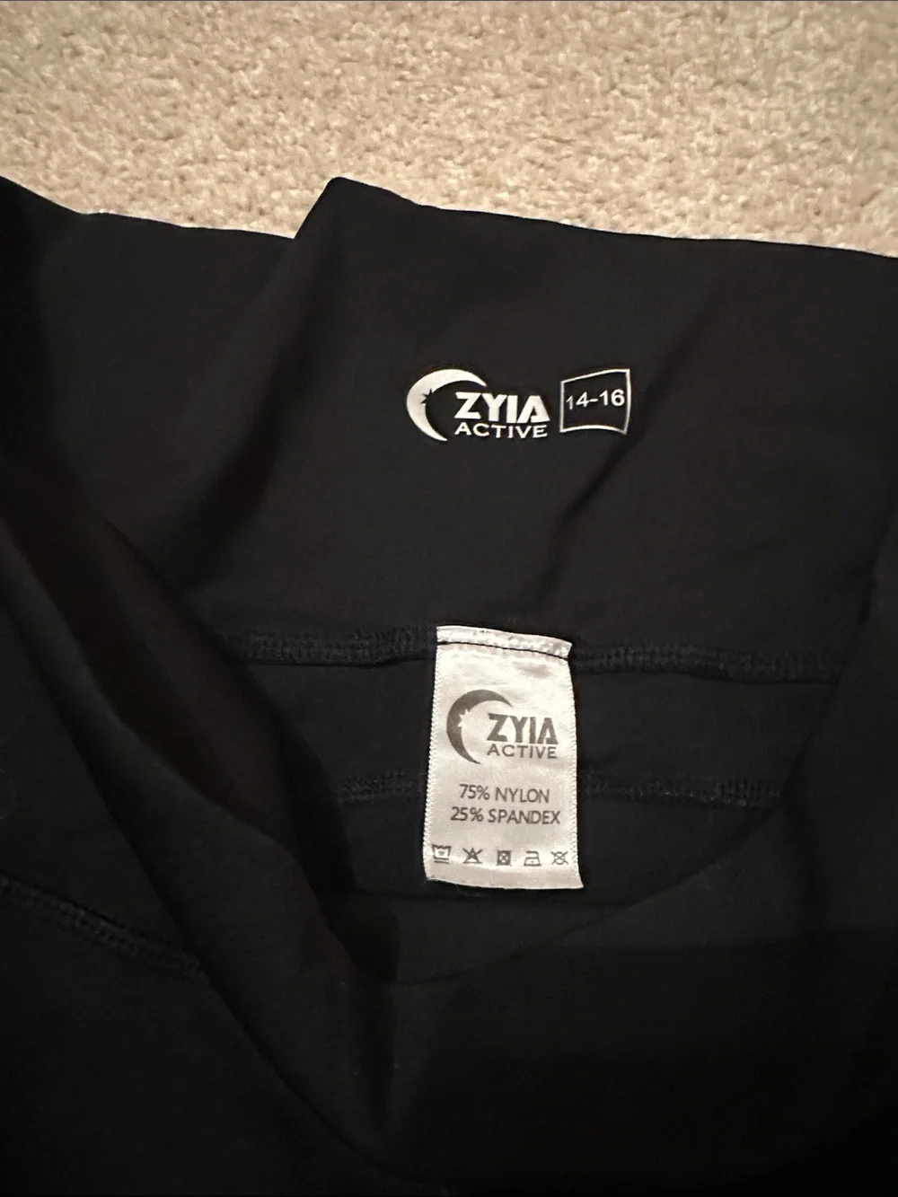 ZYIA Black High-Waist Leggings - Picture 2 of 4